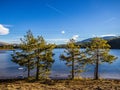 Ice on a frozen lake, Zlatibor, RibniÃÂko jezero, Serbia Royalty Free Stock Photo